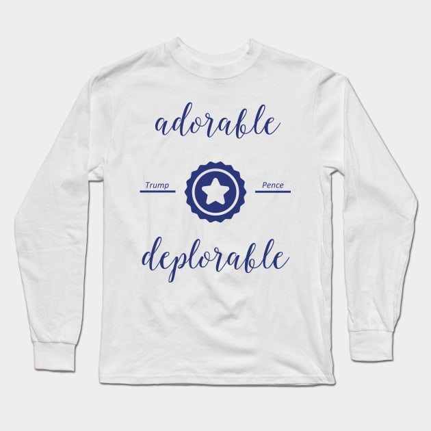 Adorable Deplorable T Shirts and Mugs Long Sleeve T-Shirt by HomeGiftShop